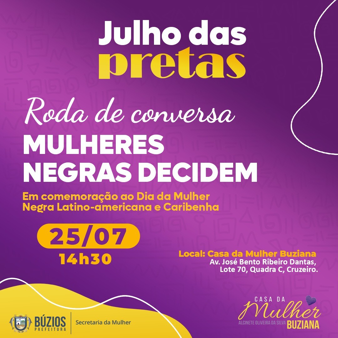 Mulheres Decidem: Tema de roda de Conversa na Casa da Mulher Buziana