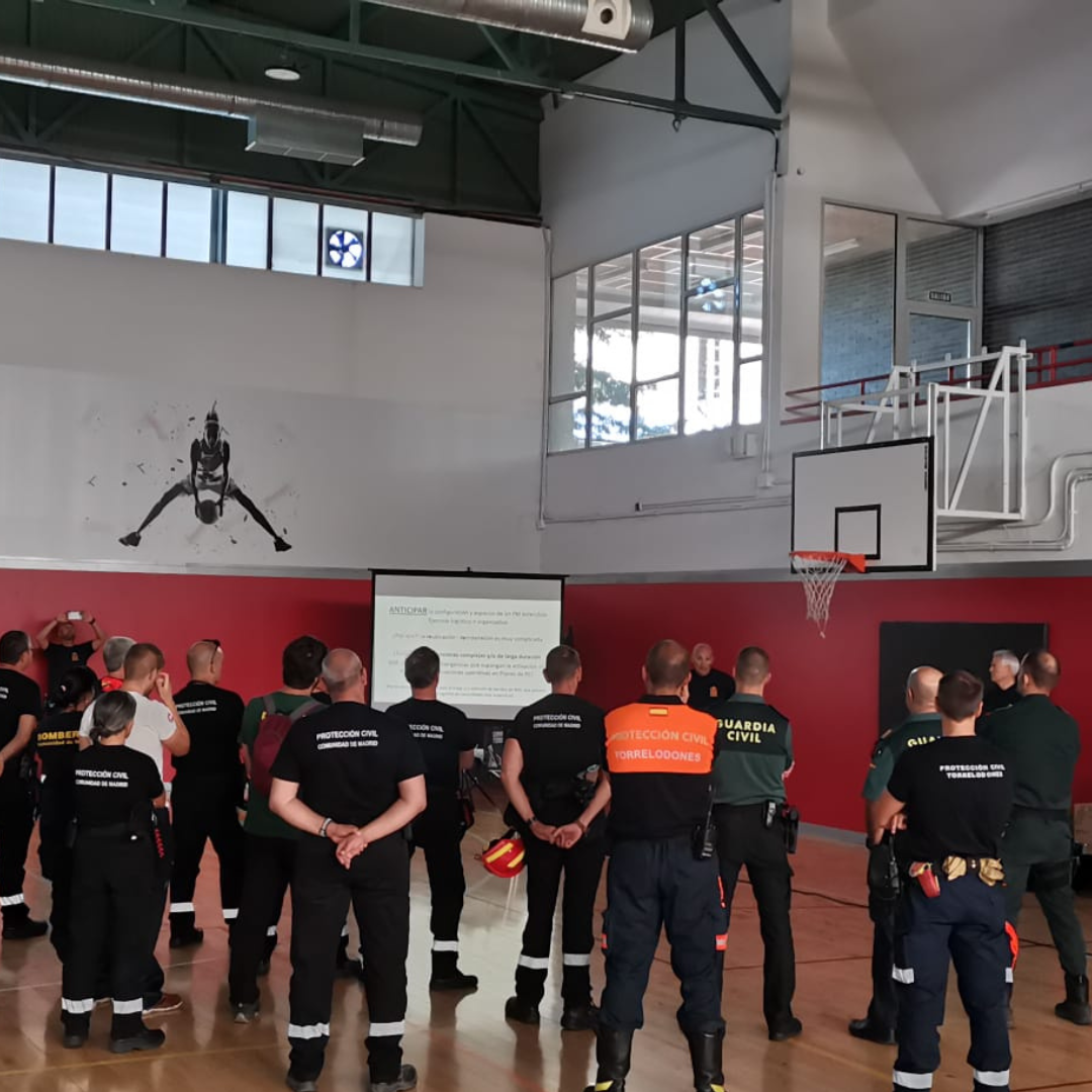 Torrelodones participó en la organización de un puesto de mando ante una emergencia