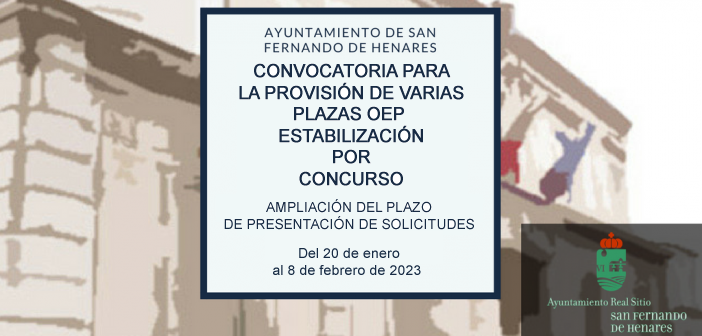 Convocatoria para la provisión de varias plazas OEP Estabilización por concurso de méritos