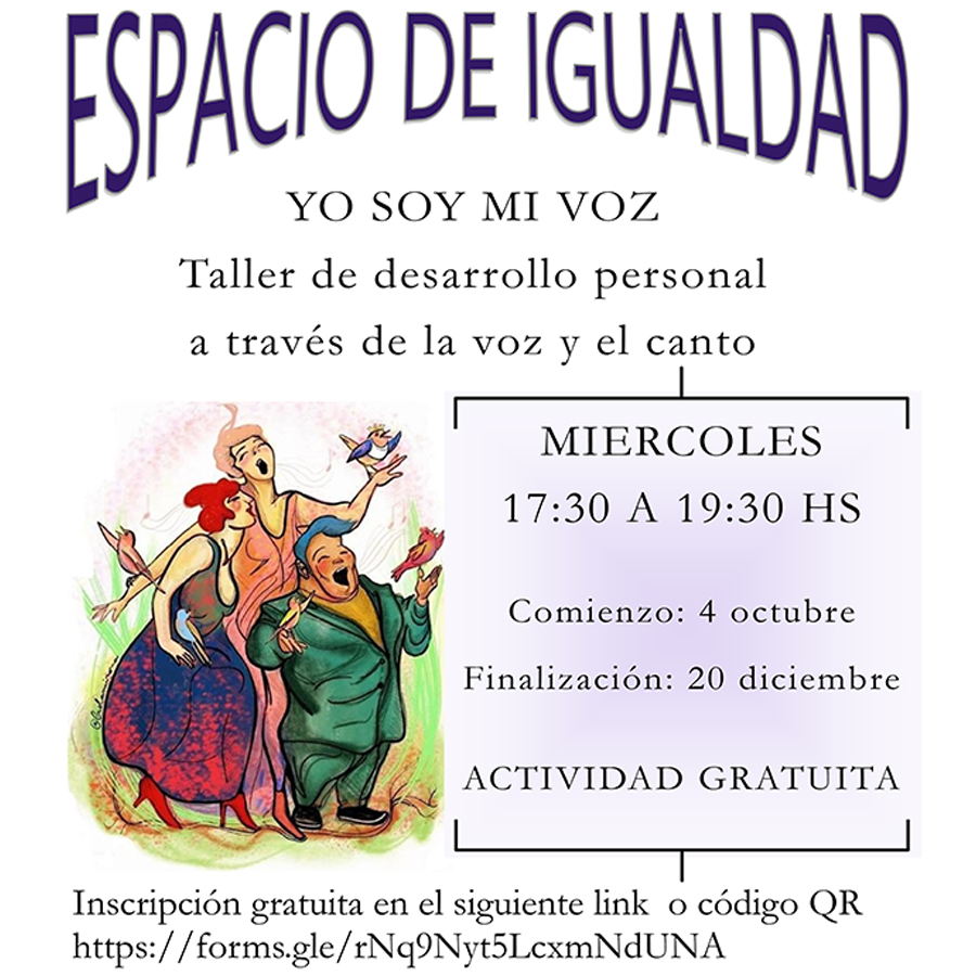 Taller de desarrollo personal a través de la voz y el canto