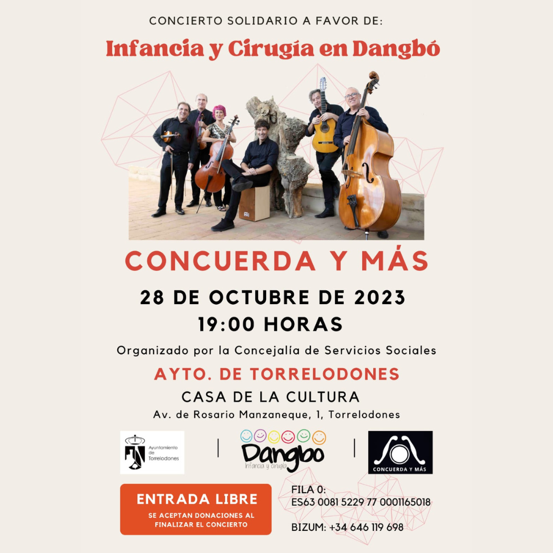 Torrelodones acoge un concierto solidario a favor de la ONG Cirugía en Dangbo