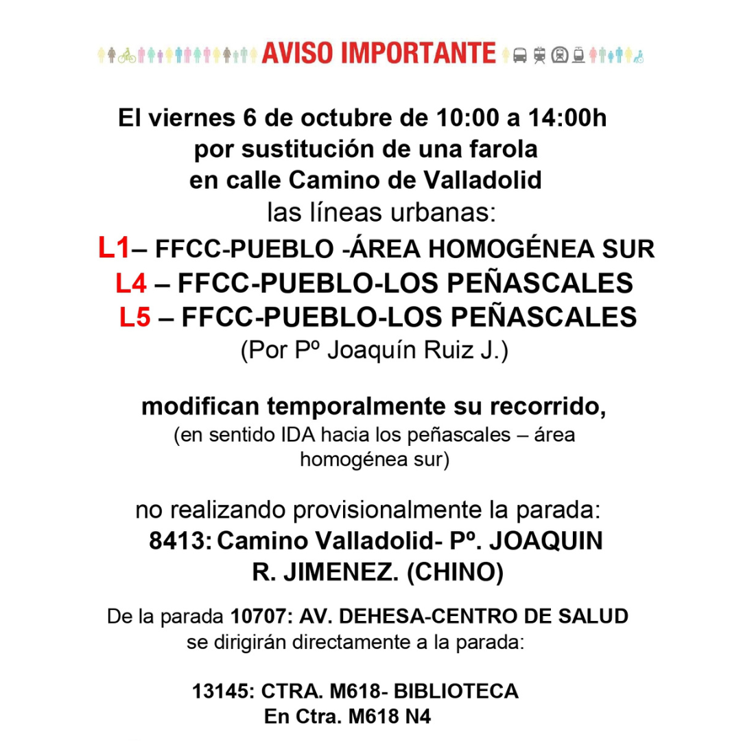 Cortes de tráfico y desvío de autobuses este viernes