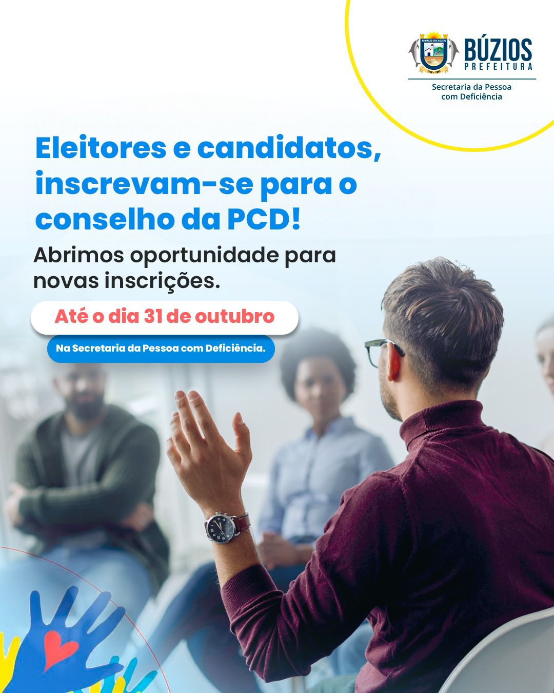 Inscrições para eleição do Conselho Municipal dos Direitos da Pessoa com Deficiência foram estendidas até o próximo dia 31