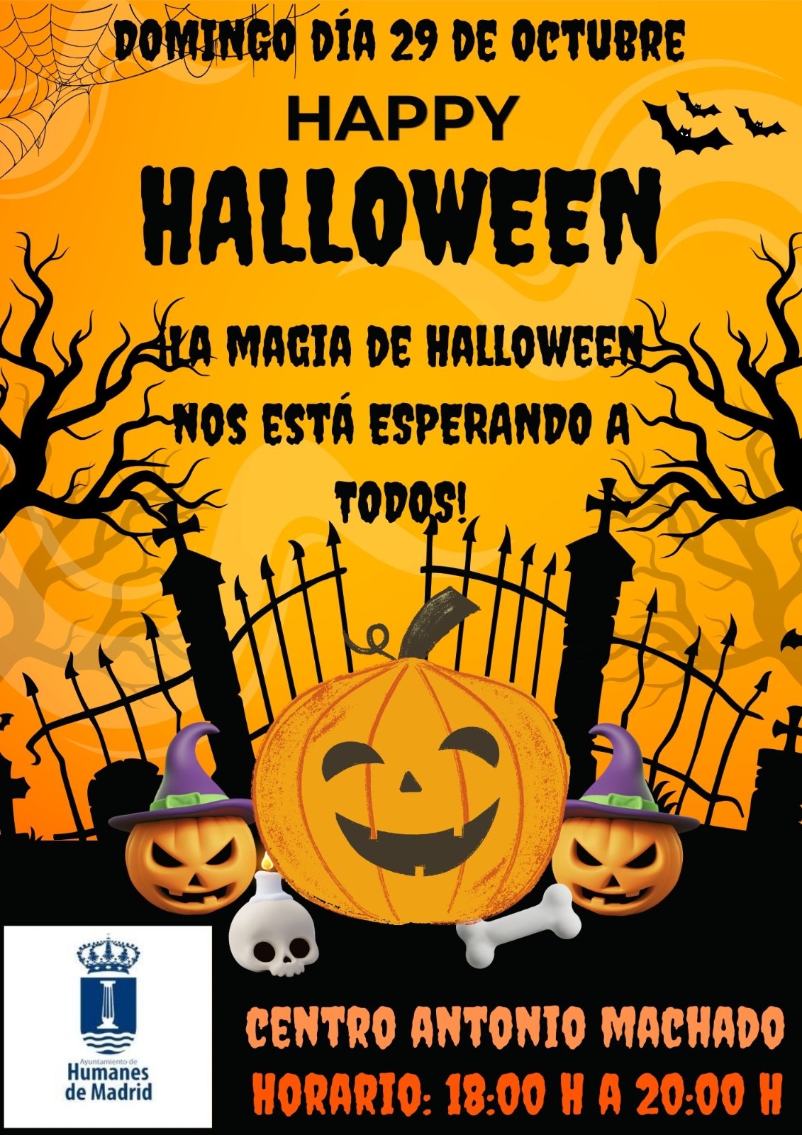 Los mayores de Humanes celebrarán Halloween con un concurso de baile el 29 de octubre